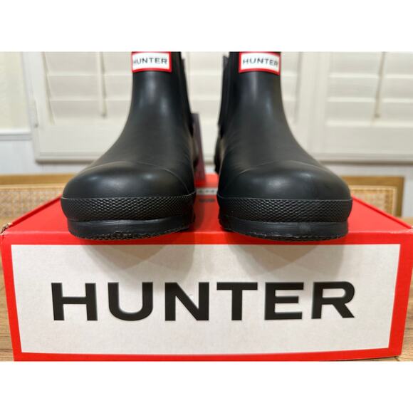 Hunter Women's Original Insulated Chelsea Rain Boots Black Size 8 NIB Waterproof - Picture 7 of 14